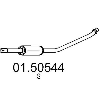Billede af MTS 01.50544 Midterste Lyddæmper 1500 TOYOTA: Starlet V Hatchback
