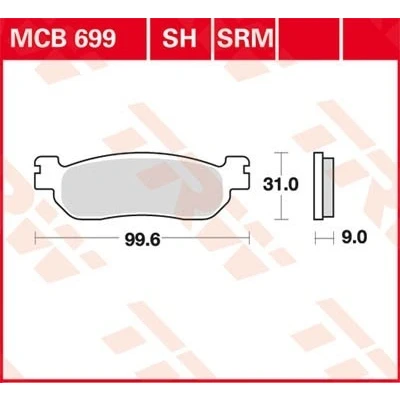 Billede af TRW Organic Allround MCB699 Bremseklodser