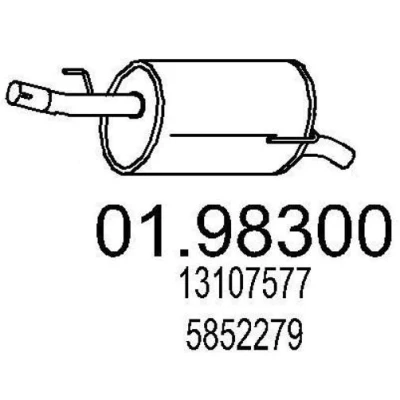 Billede af MTS 01.98300 Lydpotte 740 OPEL: Meriva A