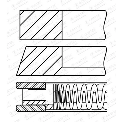Billede af GOETZE ENGINE 08 447000 00 Stempelringsæt 78