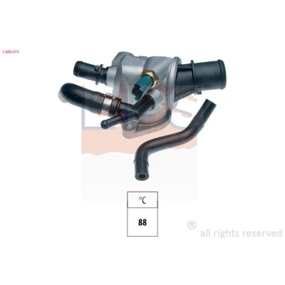 Billede af EPS 1.880.675 Termostat 88 Made in Italy OE Equivalent med pakning FIAT: BRAVO 2, Stilo Hatchback, ALFA ROMEO: 147, GT