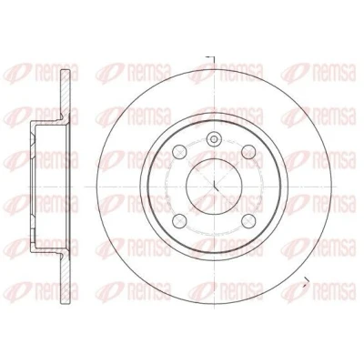 Billede af REMSA 6738.00 Bremseskiver bagaksel 240, 240 10 4 fuldstændigt HONDA: Jazz 3, OPEL: Corsa C Hatchback, Tigra Twintop, Combo Van / Stationcar