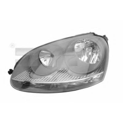 Billede af TYC 20 0318 05 2 Forlygter venstre H7/H7 med pærefatning, elektronisk motor VOLKSWAGEN: Golf 5, Jetta 3