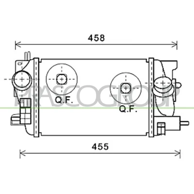 Billede af PRASCO OP354N002 Intercooler med lynkobling