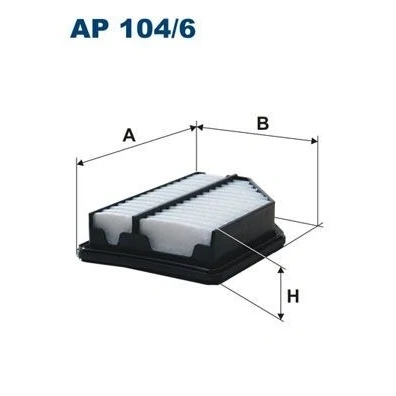 Billede af FILTRON AP 104/6 Luftfilter 44 134 195 Filterindsats HONDA: CIVIC 8 Hatchback