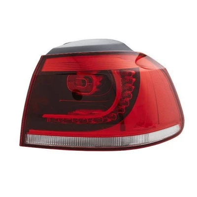 Billede af HELLA 2SD 010 408 081 Baglygter højre ydre del LED, WY21W 12 mørk, Rød med pærer, pærefatning VOLKSWAGEN: GOLF 6