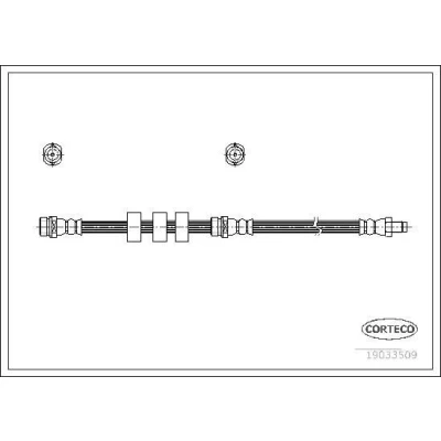 Billede af CORTECO 19033509 Bremseslange foraksel 442