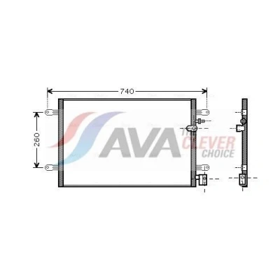 Billede af PRASCO AI5237 Kondensator 18,0 15,3 Aluminium 640 AUDI: A6 C6 Avant