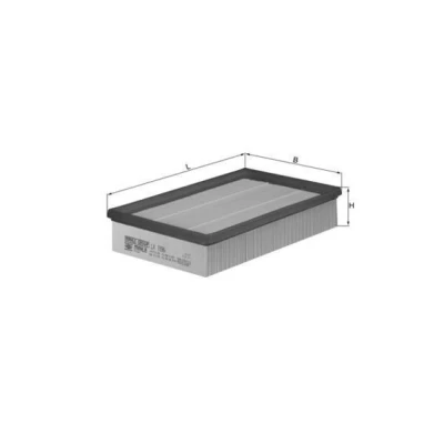 Billede af MAHLE ORIGINAL LX 1596 Luftfilter 57,3 180 282,0 Filterindsats NISSAN: NP300 Navara Pick up, Pathfinder 3