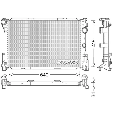 Billede af DENSO DRM17049 Radiator 640 461 34