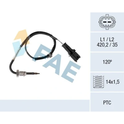 Billede af FAE 68082 Sensoren foran partikelfilter OPEL: Insignia A Sports Tourer