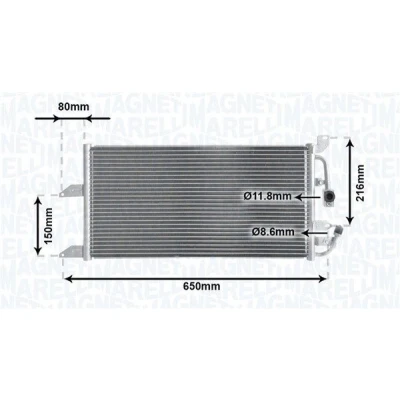Billede af MAGNETI MARELLI 350203852000 Kondensator 520x280x35 280 520 35