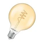 Billede af OSRAM LED Vintage G95 E27 3,4W 827 Spiral Filament guld