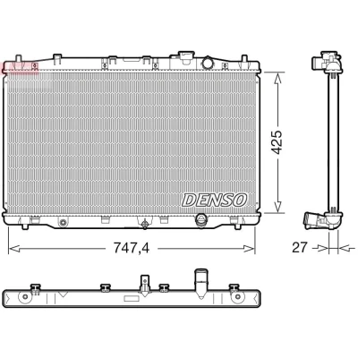 Billede af DENSO DRM40052 Radiator 425 771 27