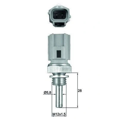 Billede af MAHLE ORIGINAL TSE 27 Kølevæsketemperatur Sensor med pakning VOLVO: V70 2, TOYOTA: Supra III, Starlet V Hatchback