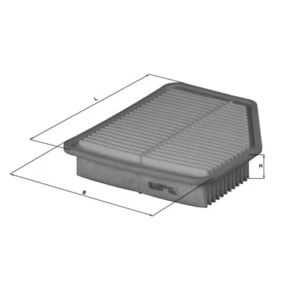 Billede af MAHLE ORIGINAL LX 1613 Luftfilter 52,5 232 279,0, 279,0 Filterindsats LEXUS: SC II Cabriolet, GS