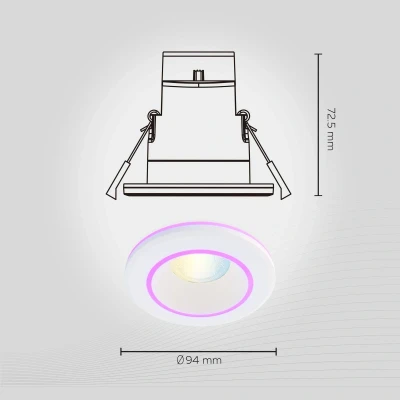 Billede af Calex LED Lampe Hvid G 500 lm