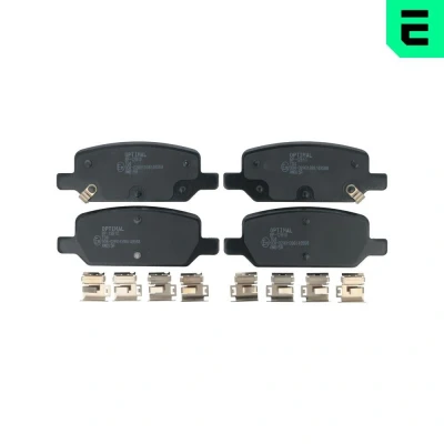 Billede af OPTIMAL BP 12810 Bremseklodser bagaksel med akustisk advarsel for slid TESLA: Model 3, Y