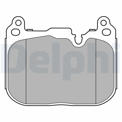 Billede af DELPHI LP3597 Bremseklodser Ikke forberedt til slidindikator med anti knirke plade uden tilbehør BMW: X1, 1 Hatchback, 2 Gran Coupe, MINI: Hatchback