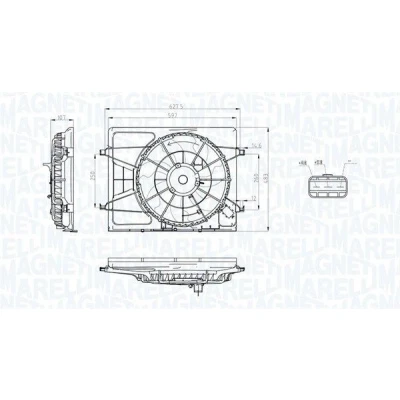 Billede af MAGNETI MARELLI 069422796010 Køleventilator 420 12 110