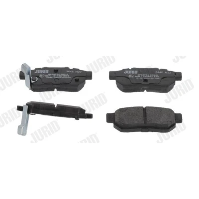 Billede af JURID 572473J Bremseklodser med akustisk advarsel for slid uden tilbehør HONDA: JAZZ 3, CIVIC 6 Hatchback, 4