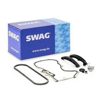 Billede af SWAG 30 10 2423 Styrekædesæt Tandkæde, Lukket kæde VOLKSWAGEN: Golf 6, 5, SKODA: Fabia 2, Octavia II Hatchback, Yeti, SEAT: Ibiza 4 ST