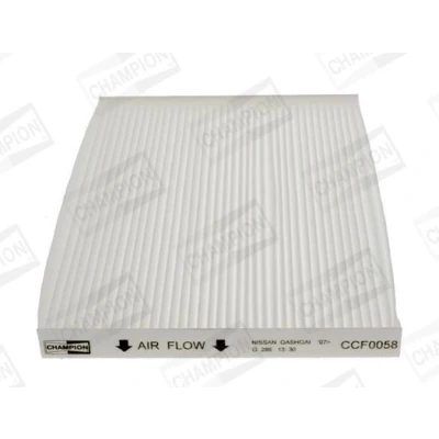 Billede af CHAMPION CCF0058 Kabinefilter Pollenfilter, Partikelfilter 265 190 20 NISSAN: Qashqai / Qashqai+2 I, X Trail
