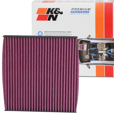 Billede af K&amp;N Filters DVF5069 Kabinefilter Aktivkulfilter 234 29 kvadratisk HONDA: CIVIC 8 Hatchback, CR V 4, ACCORD