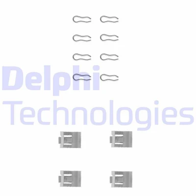 Billede af DELPHI LX0075 Tilbehørssæt, skivebremsebelægning FIAT: Panda I Hatchback