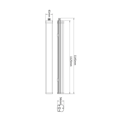 Billede af Tri Proof Motion LED fugttæt lampe, 114,5 cm