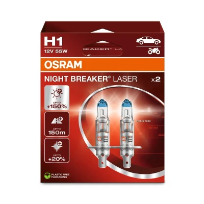 Billede af OSRAM 64150NL 2HB Pære, fjernlys H1 12V 55W