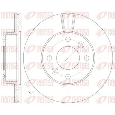 Billede af REMSA 6990.10 Bremseskiver foraksel 241, 241 18 4 ventileret HYUNDAI: i10 I, II Hatchback, i20 I KIA: Picanto II,