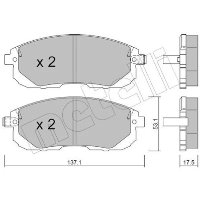 Billede af Bremseklodser METELLI 22 0876 1