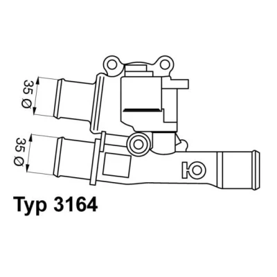Billede af WAHLER 3164.88 Termostat 88 med pakning