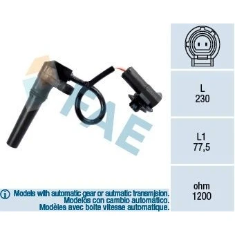 Billede af FAE 79281 Omdrejningssensor, automat gear