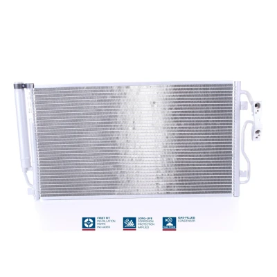 Billede af NISSENS 940590 Kondensator med tørrer Aluminium 640 R 134a BMW: 3 Touring, 1 Hatchback, GT