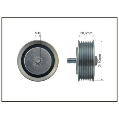 Billede af Medløberhjul, multi V rem CAFFARO 500530