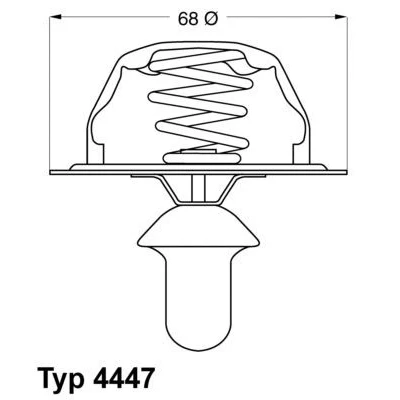 Billede af WAHLER 4447.85D Termostat 85 med pakning CITROËN: XM I Hatchback