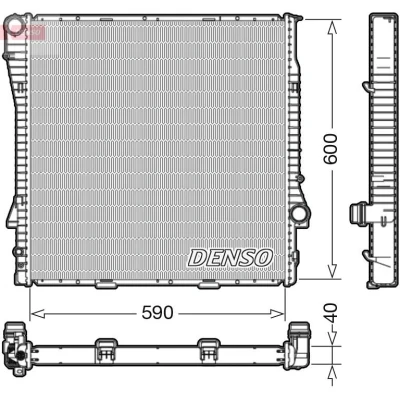 Billede af DENSO DRM05112 Radiator 590 622 40