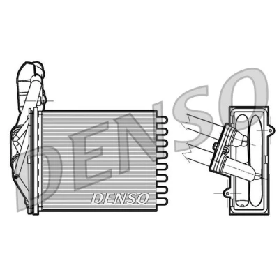 Billede af DENSO DRR09042 Varmeveksler FIAT: Panda II Hatchback