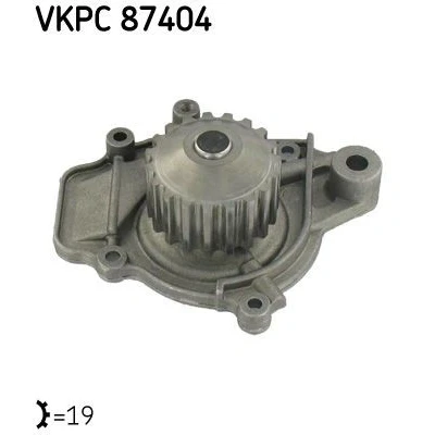 Billede af SKF VKPC 87404 Vandpumpe 19 med pakninger Metal til tandremsdrift HONDA: CIVIC V Hatchback, 4 6 Hatchback