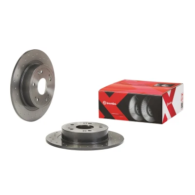 Billede af BREMBO 08.B271.1X Bremseskiver 282 9 5 fuldstændigt, hullet coatet HONDA: Accord 8, HR V II, 7 Limousine