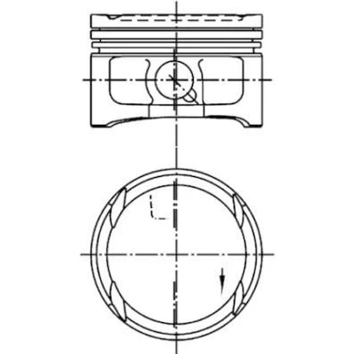 Billede af KOLBENSCHMIDT 99563600 Motor Stempel 76,51