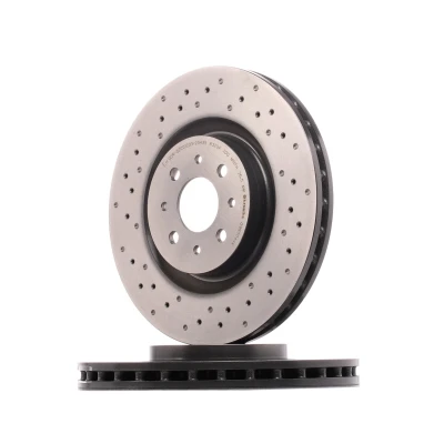 Billede af BREMBO 09.8004.4X Bremseskiver 305 28 4 perforeret/indv. ventileret coatet højkarboniseret med skruer ALFA ROMEO: MiTo