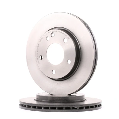 Billede af BREMBO COATED DISC LINE 09.7359.21 Bremseskiver 260 22 5 indvendigt ventileret coatet højkarboniseret med skruer MERCEDES BENZ: A klasse