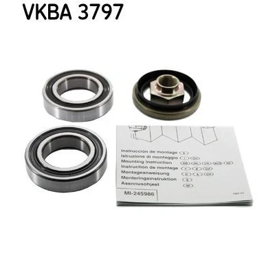 Billede af SKF VKBA 3797 Hjullejesæt med pakdåse 62