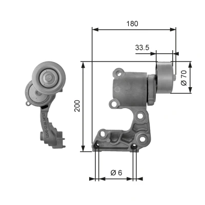 Billede af GATES FleetRunner Micro V Kit T38410 Strammehjul LEXUS: IS 2