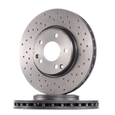Billede af BREMBO XTRA LINE 09.8304.2X Bremseskiver 300 28 5 perforeret/indv. ventileret coatet højkarboniseret med skruer MERCEDES BENZ: C klasse Sedan