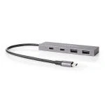 Billede af USB hub 1x C 3.2 Gen 2 Male 2x A Female / 4 Port port(s) Drevet 10 Gbps