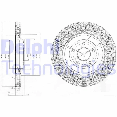 Billede af Bremseskive DELPHI BG9876